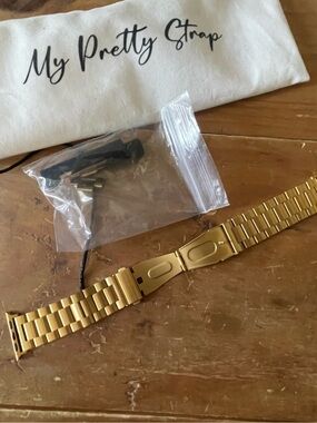 My Pretty Strap Brand Apple Watch Band GOLD Worn Twice!!!